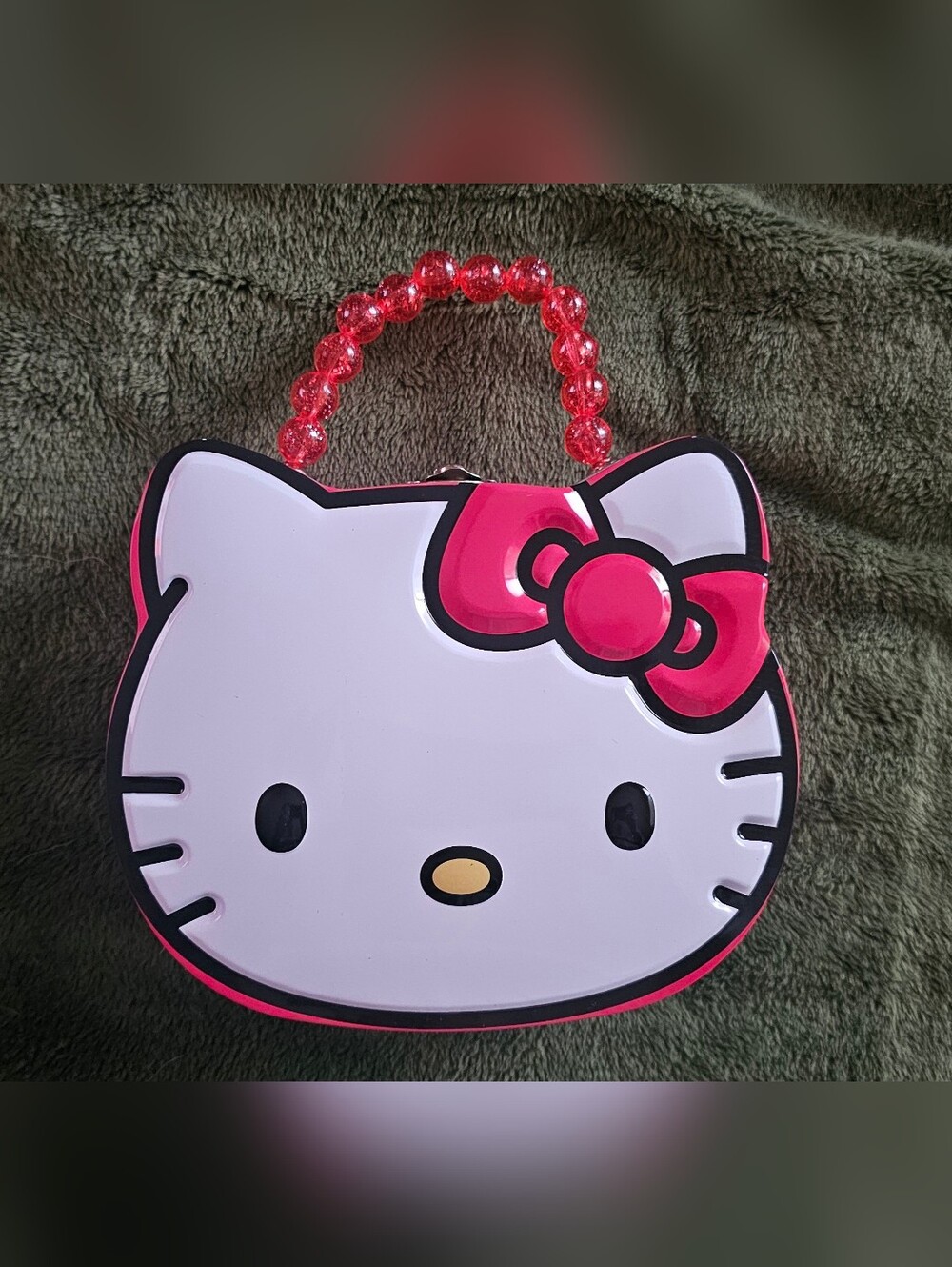 Hello Kitty Head Shaped Tin Carry All